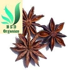 BSD Organics Spicy Natural Annachipoo/Star Anise/chakr phool for hot Beverages, stews, Savory Dishes, Boost of Flavor and More - 100 Grams