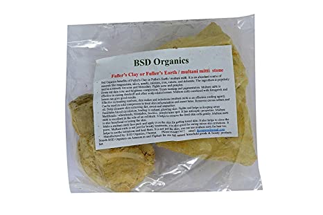 BSD Organics BeautY Fullerâ€™s Clay/Fullerâ€™S Earth/Multani Mitti - 100 g / 0.22 Pounds