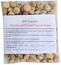 Bsd Organics Clearing nut/Nirmali/Thetran Kottai for Tea, Water Purification and More (200 Gram / 7 Ounce)