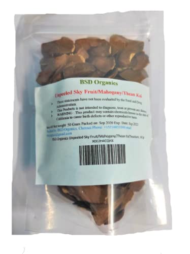 BSD Organics Orginal Unpeeled Sky Fruit/Mahogany/Thean Kai/Theankani (50 Gram / 1.7 Ounce)