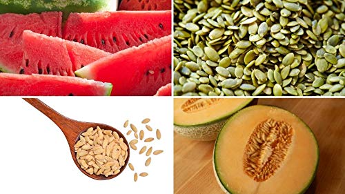BSD Organics Dried Nuts Chaar Magah / Seeds of Pumpkin, Watermelon, cucumber, cantaloupe (200 Gram / 7 Ounce)